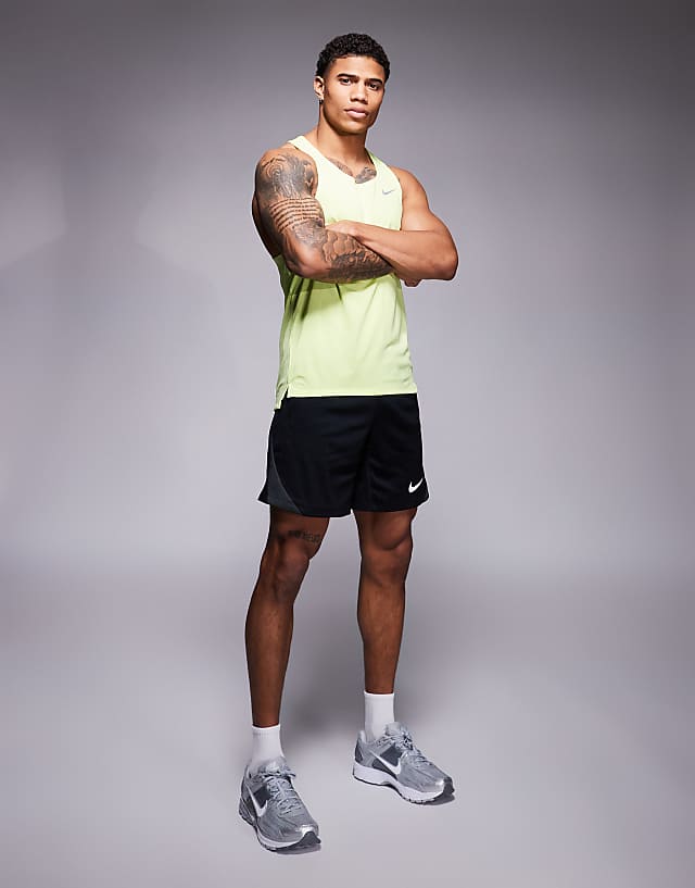 Asos Nike Running Fast Dri-FIT Vest In Yellow