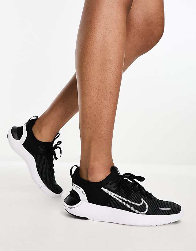 Asos Nike Running Free Run NN Trainers In Black