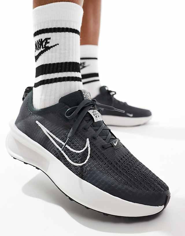 Asos Nike Running Interact Run Trainers In Grey