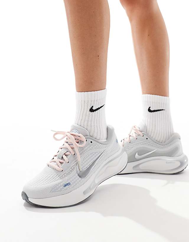 asos Nike Running Journey Run trainers in grey