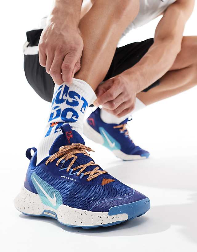 Asos Nike Running Juniper Trail 3 Trainers In Blue