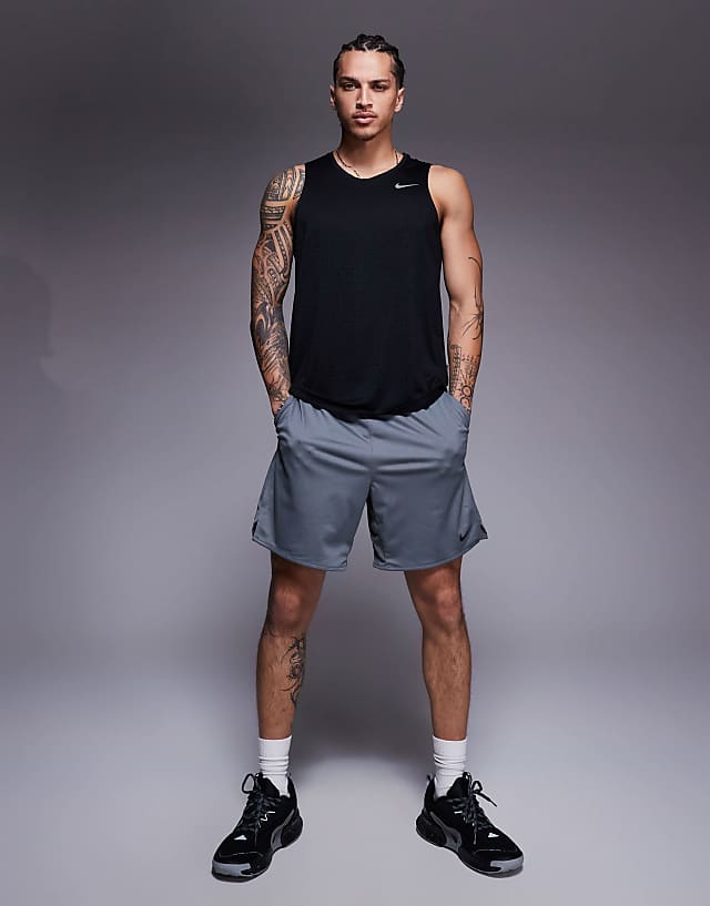 Asos Nike Running Miler Breathe Vest In Black
