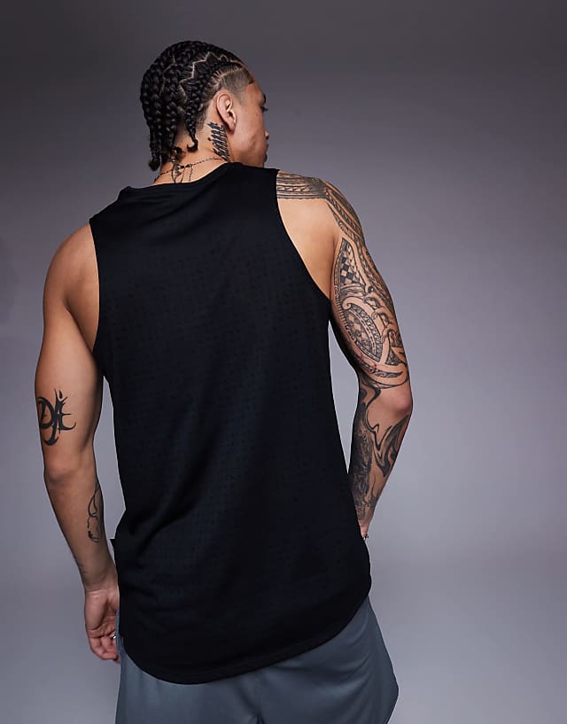 Asos Nike Running Miler Breathe Vest In Black