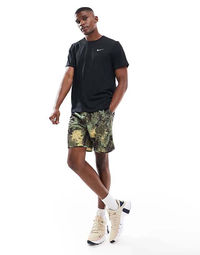 Asos Nike Running Miler Dri-FIT T-shirt In Black