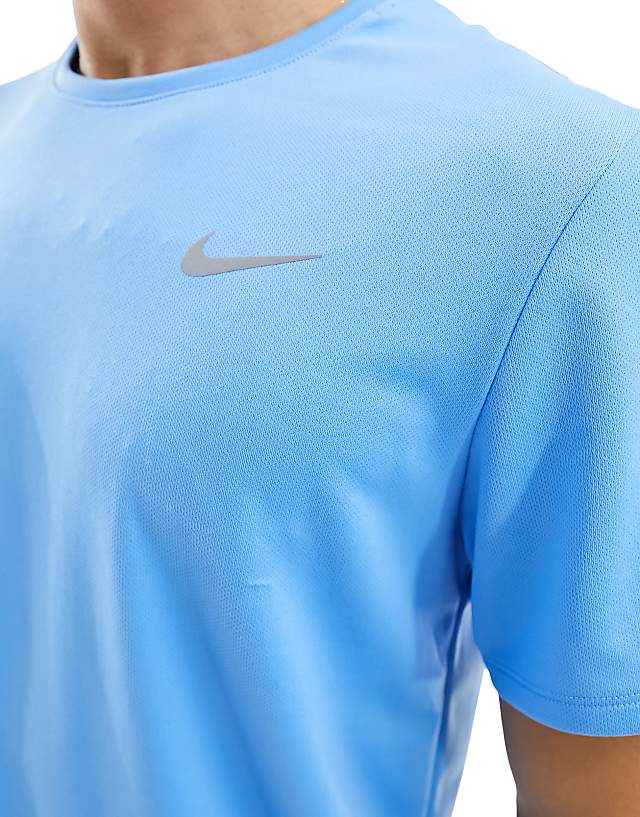 Asos Nike Running Miler Dri-FIT T-shirt In Blue