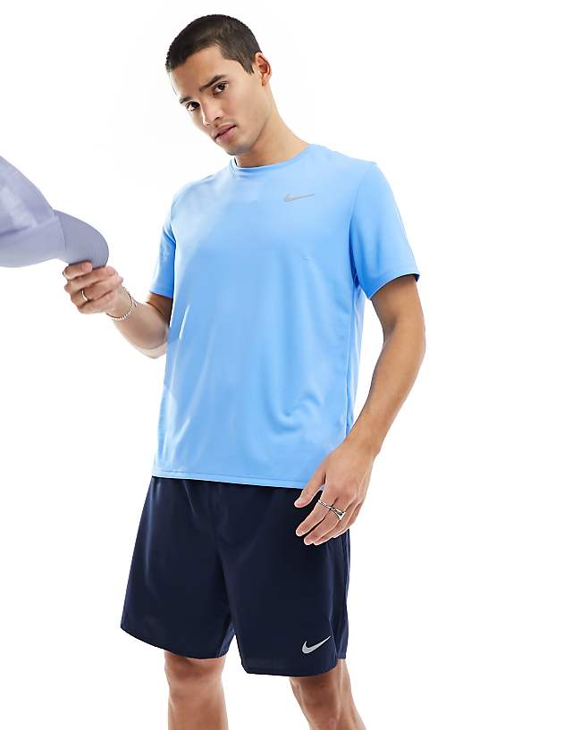 asos Nike Running Miler Dri-FIT t-shirt in blue