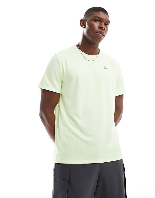 asos Nike Running Miler Dri-FIT t-shirt in green