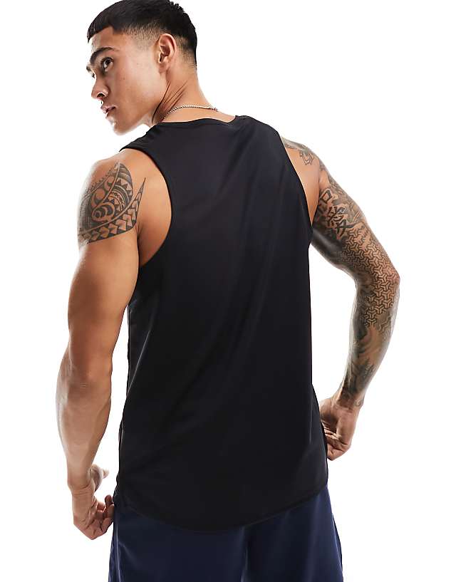 Asos Nike Running Miler Dri-FIT Vest In Black