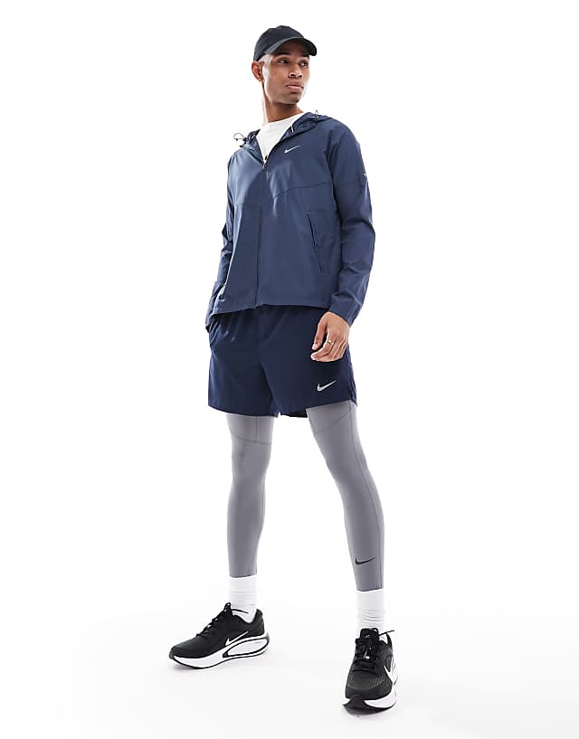 Asos Nike Running Miler Jacket In Blue