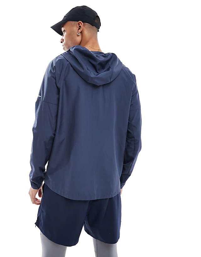 Asos Nike Running Miler Jacket In Blue