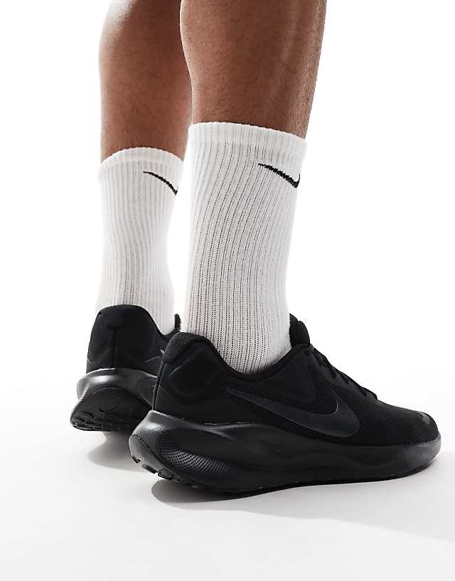 Asos Nike Running Revolution 7 Trainers In Black