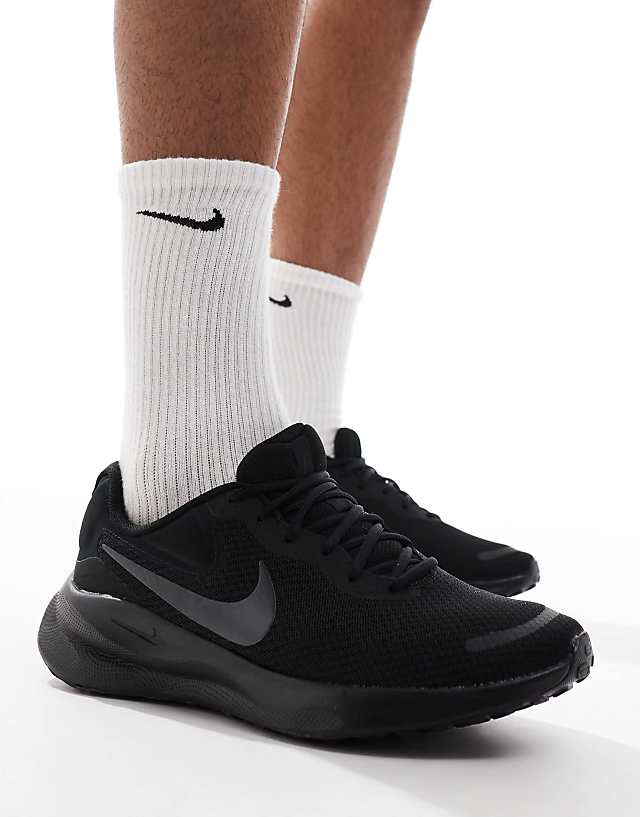 asos Nike Running Revolution 7 trainers in black