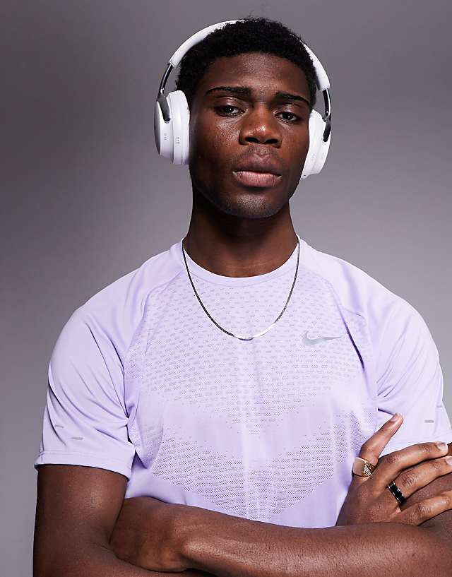 Asos Nike Running Stride Dri-FIT T-shirt In Lilac