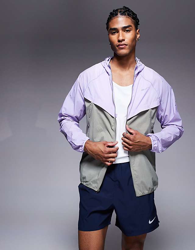 asos Nike Running Stride Repel jacket in lilac