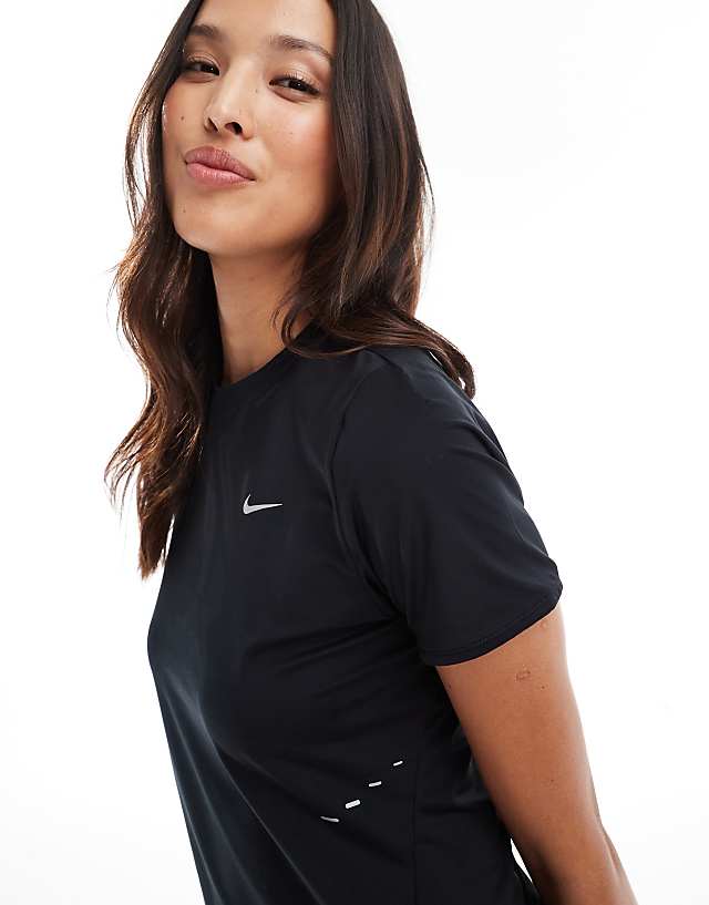 Asos Nike Running Swift Dri-Fit T-shirt In Black