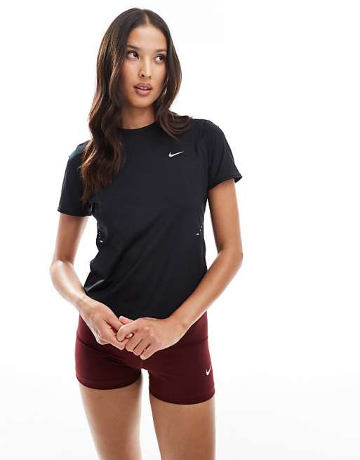 asos Nike Running Swift Dri-Fit t-shirt in black