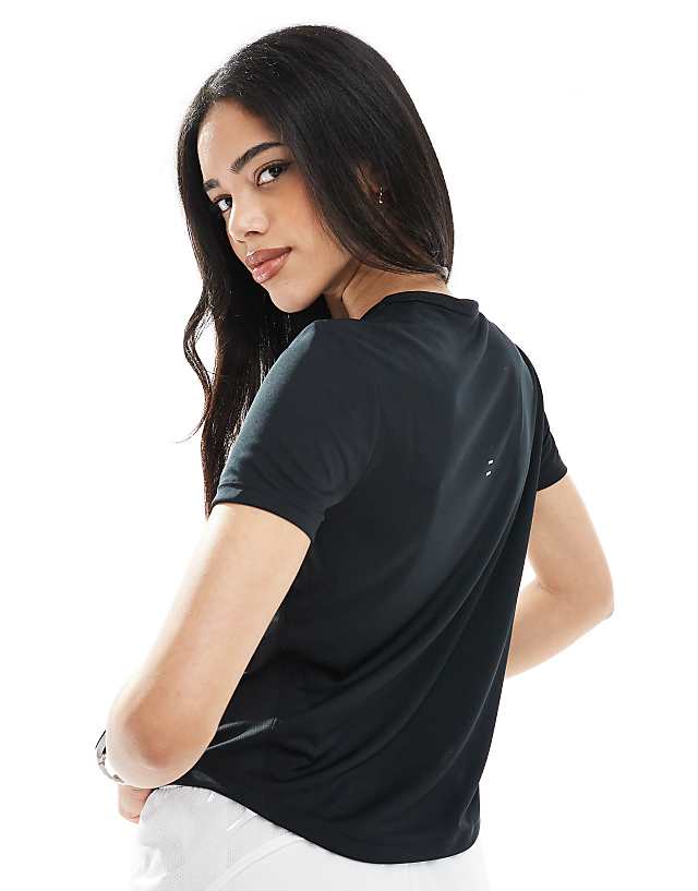 Asos Nike Running Tempo Dri-Fit T-shirt In Black