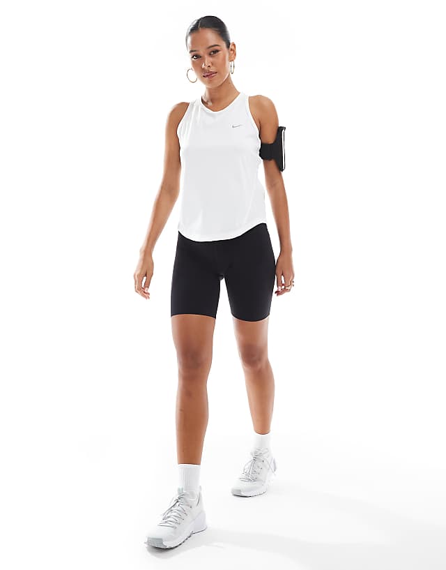 Asos Nike Running Tempo Dri-Fit Vest In White