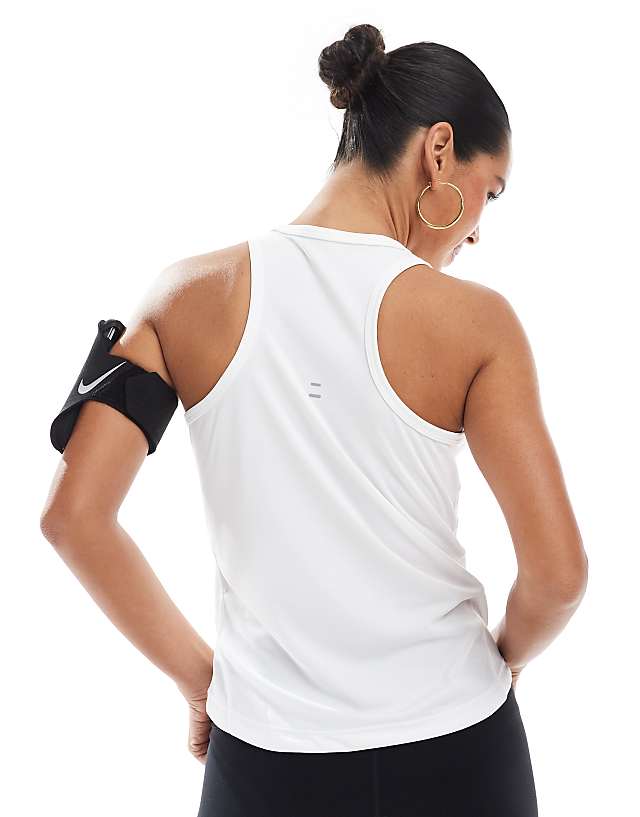Asos Nike Running Tempo Dri-Fit Vest In White
