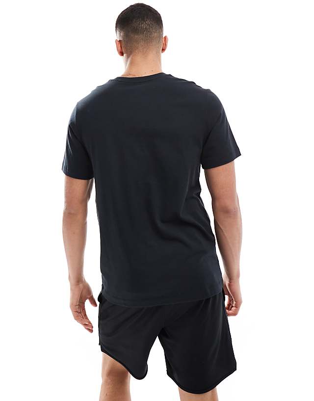 Asos Nike Training Bulldog Print T-shirt In Black