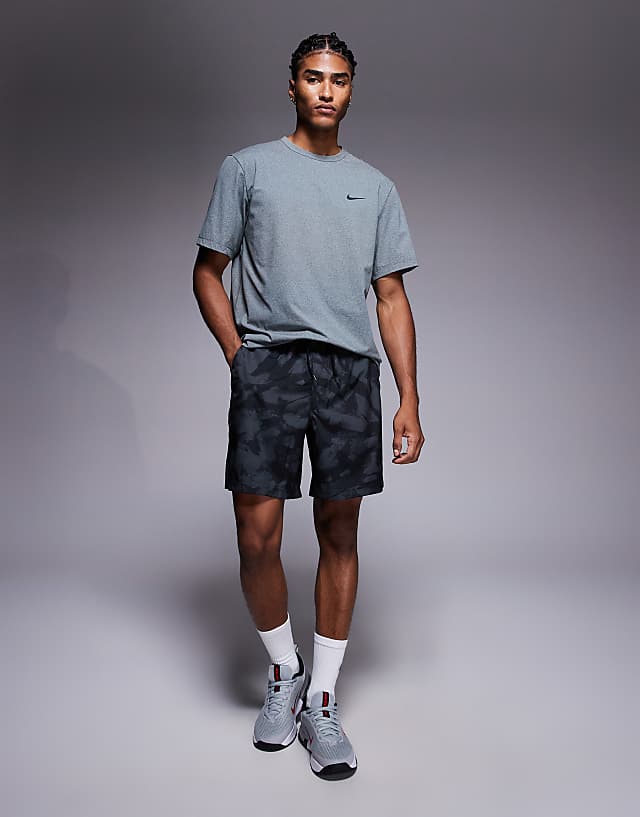 asos Nike Training Dri-Fit 7 inch shorts in marble
