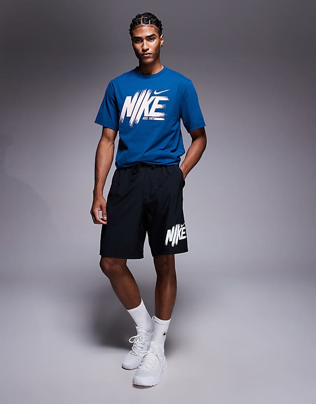 Asos Nike Training Dri-Fit 9 Inch Shorts In Black