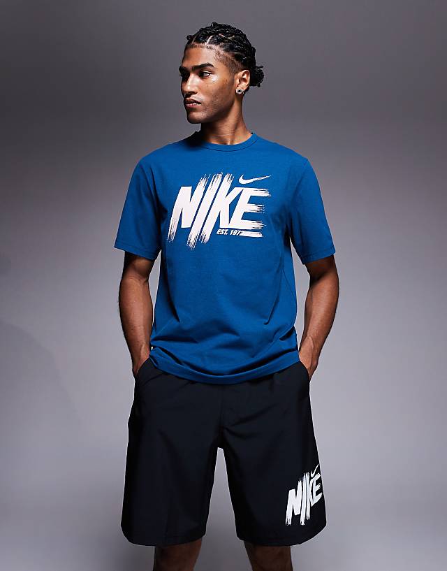 asos Nike Training Dri-Fit 9 inch shorts in black
