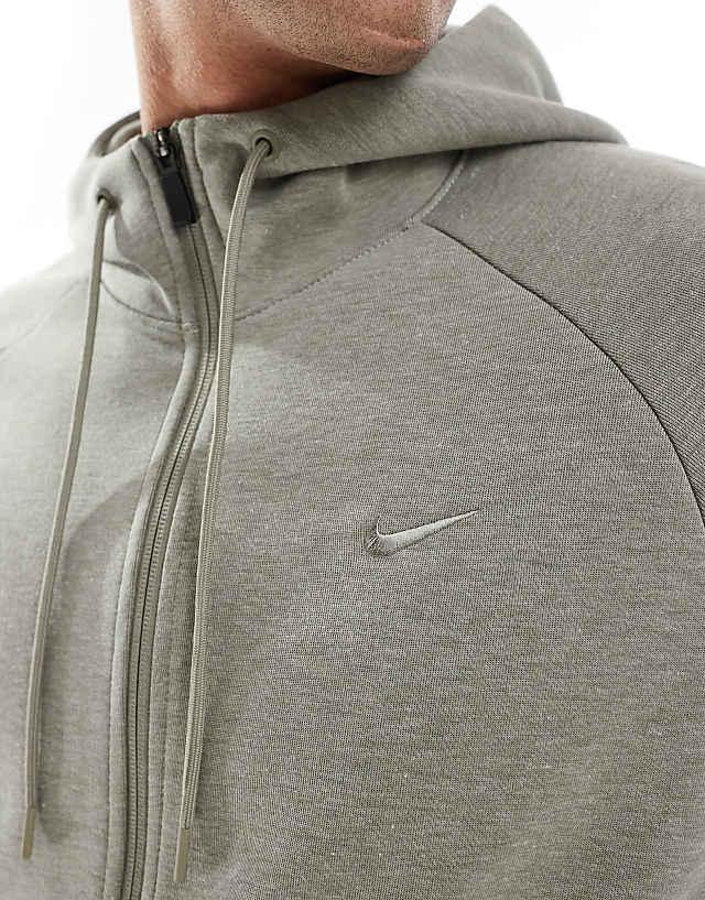 Asos Nike Training Dri-FIT Hoodie In Light Khaki