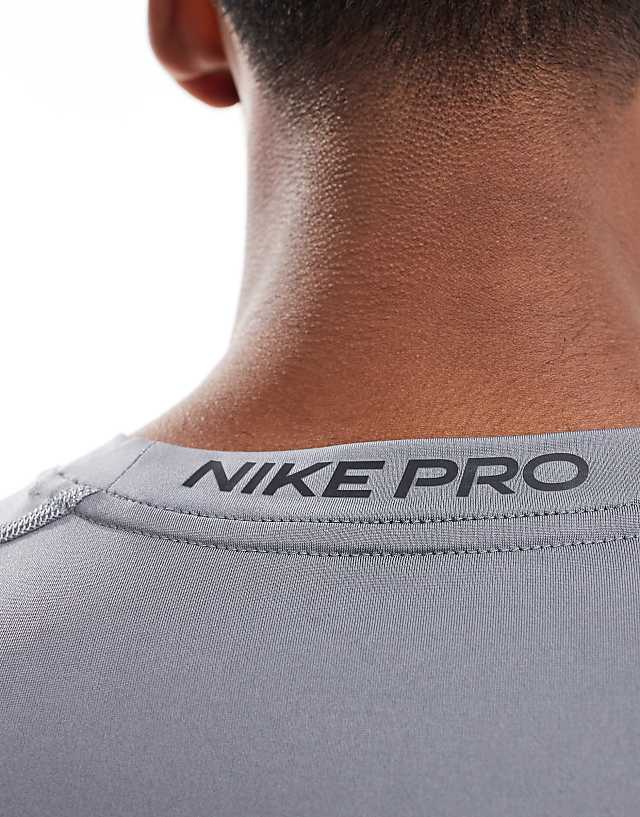 Asos Nike Training Dri-FIT Muscle Fit Vest In Grey