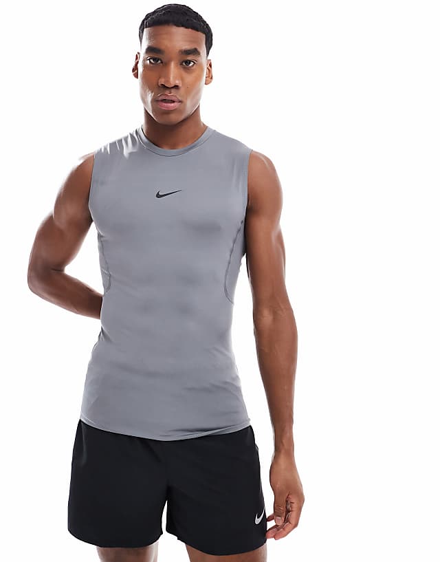 asos Nike Training Dri-FIT muscle fit vest in grey