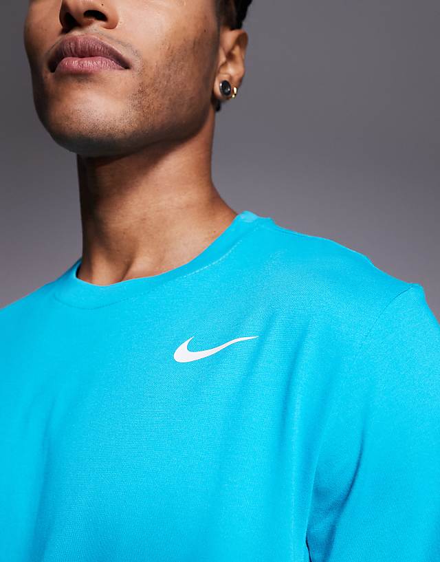Asos Nike Training Dri-FIT T-shirt In Light Blue