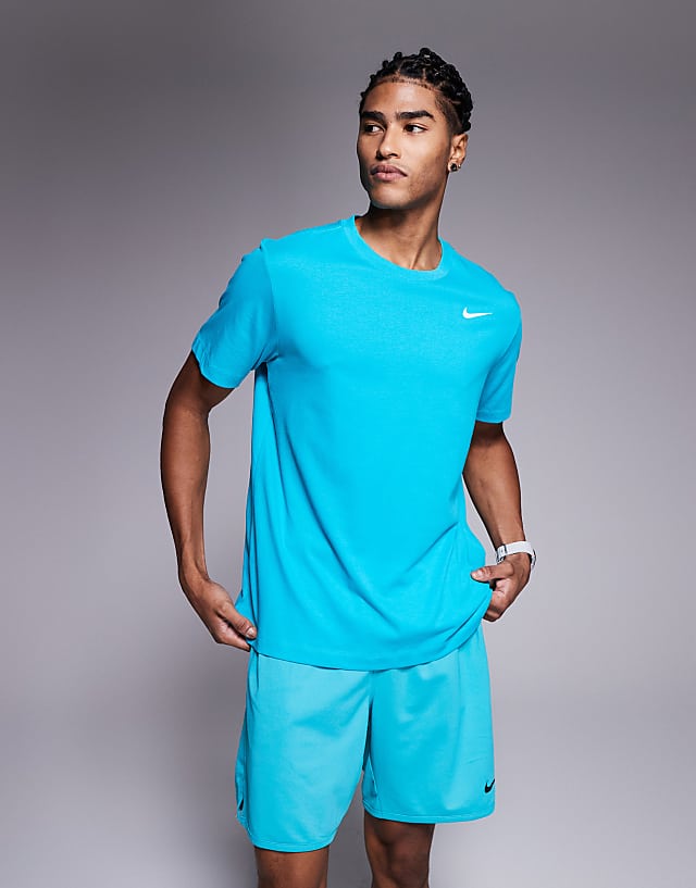 asos Nike Training Dri-FIT t-shirt in light blue