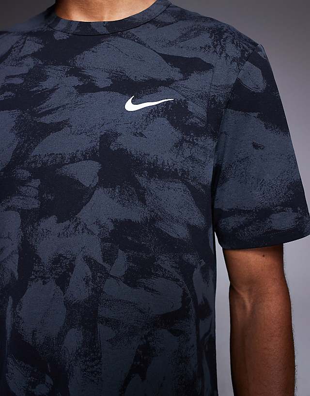 Asos Nike Training Dri-Fit T-shirt In Marble