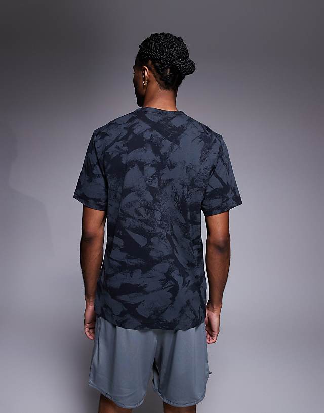 Asos Nike Training Dri-Fit T-shirt In Marble