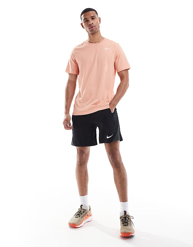 Asos Nike Training Dri-FIT T-shirt In Peach - PEACH