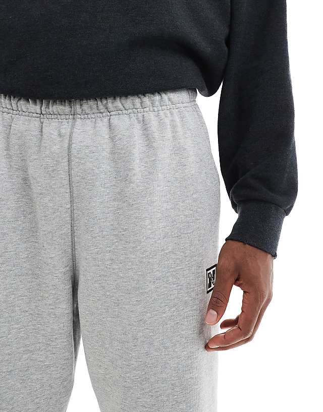 Asos Nike Training Heritage Fleece Joggers In Grey