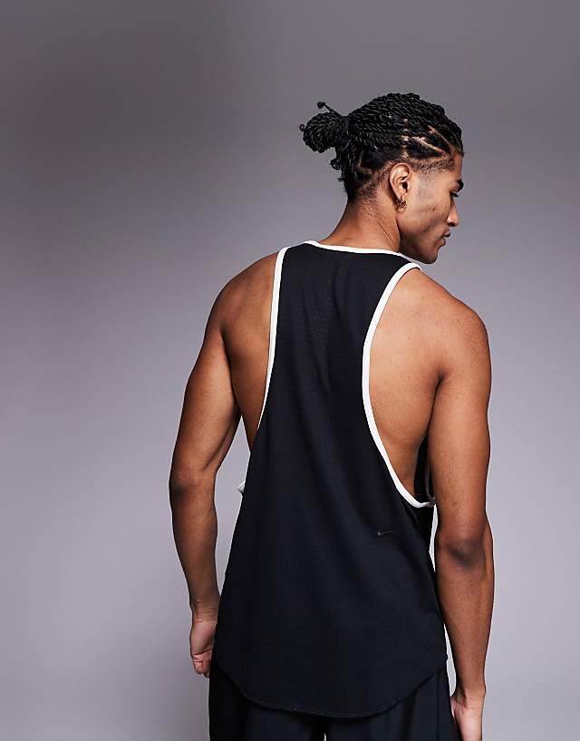Asos Nike Training Heritage Vest In Black