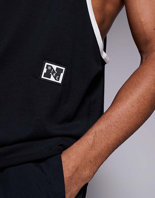 Asos Nike Training Heritage Vest In Black