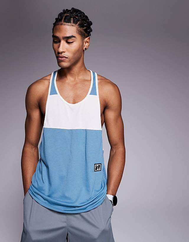 asos Nike Training Heritage vest in blue