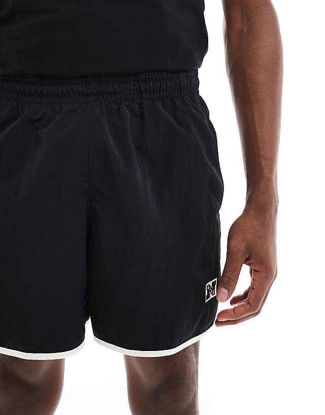 Asos Nike Training Heritage Woven Shorts In Black