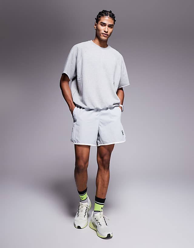 asos Nike Training Heritage woven shorts in grey