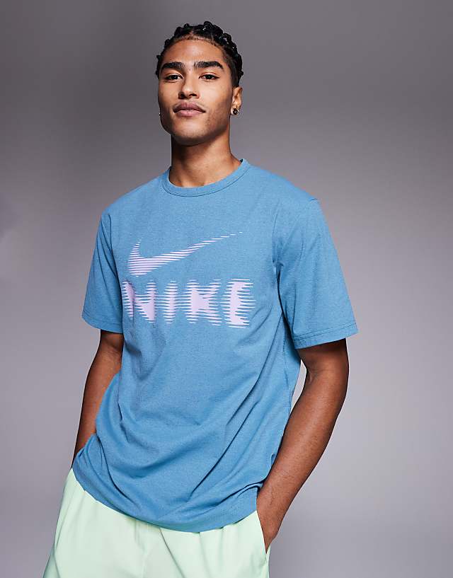 asos Nike Training Hyverse Dri-FIT t-shirt in blue