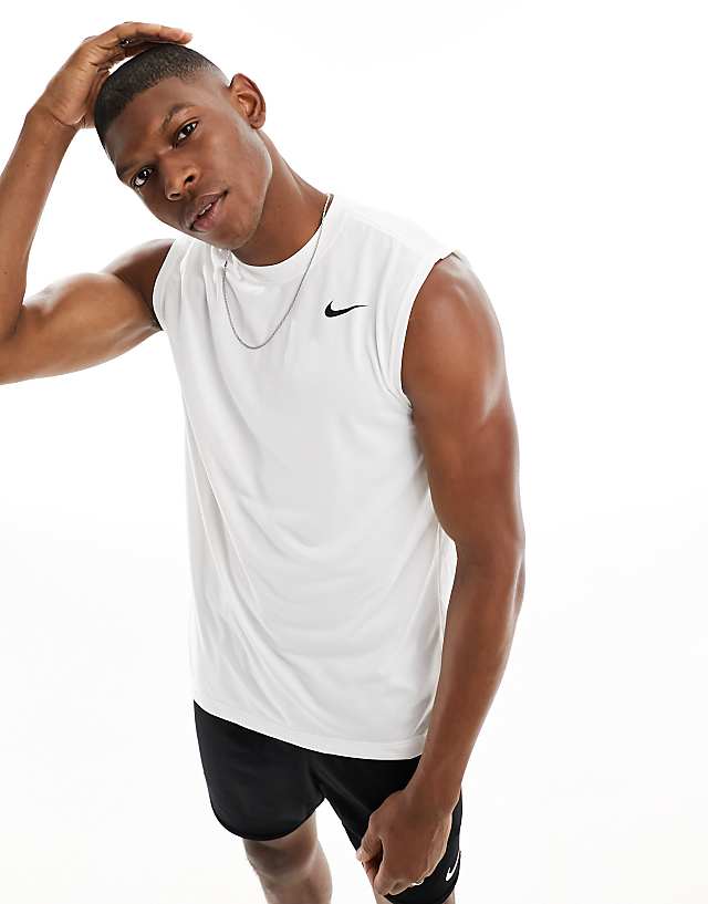 asos Nike Training Legend Dri-FIT vest in white