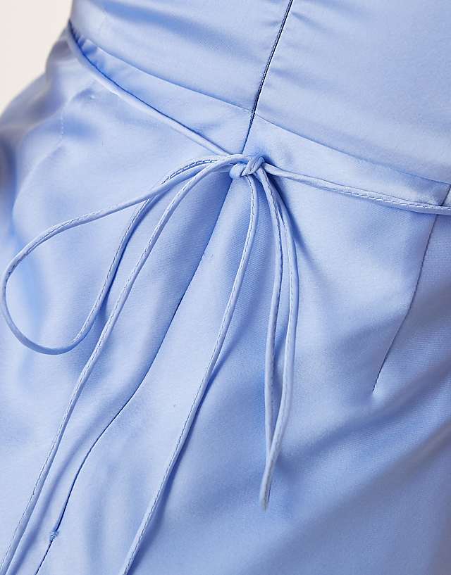 Asos OMNES Amdra Dress In Blue