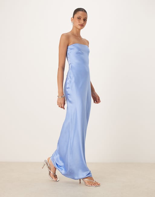 asos OMNES Amdra Dress in Blue