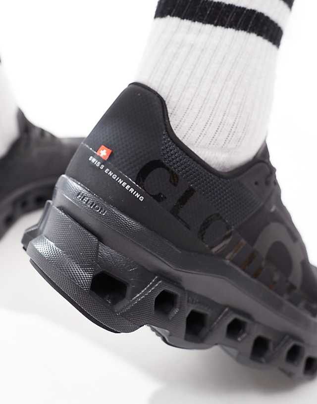 Asos ON Cloudmonster Running Trainers In All Black
