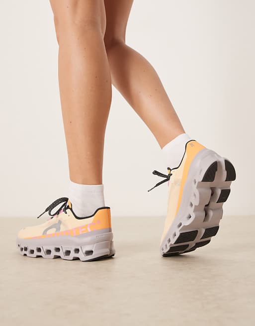 Asos ON Cloudmonster Running Trainers In Coral