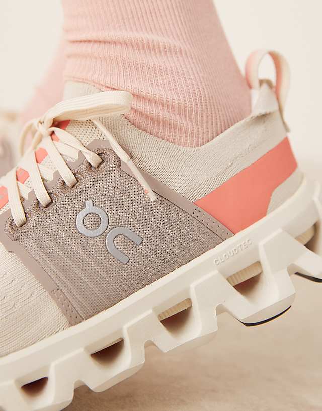Asos ON Cloudswift 4 Running Trainers In Beige