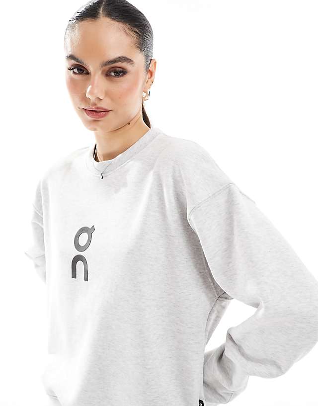 Asos ON Club Crew Sweatshirt In Grey