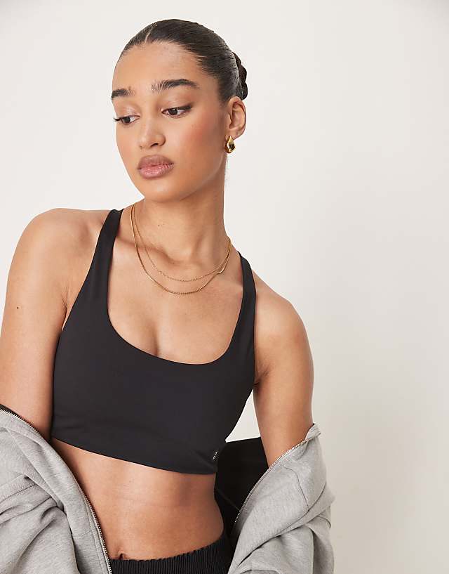 asos ON Studio sports bra in black